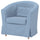 TULLSTA armchair, Sjölyckan dark blue/beige stripe, 79x78x69 cm