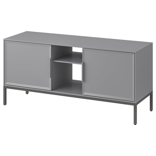 TULLSTORP - TULLSTORP TV bench, grey, 114x35x53 cm