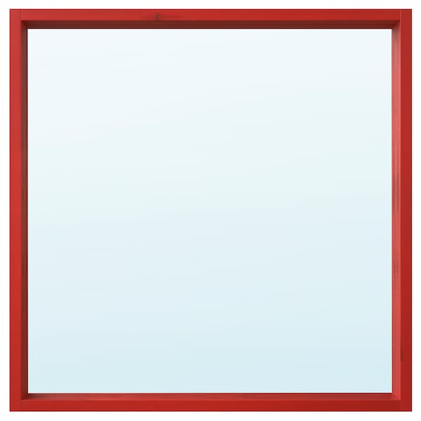 TURBOKASTANJ - Specchio, rosso,75x75 cm