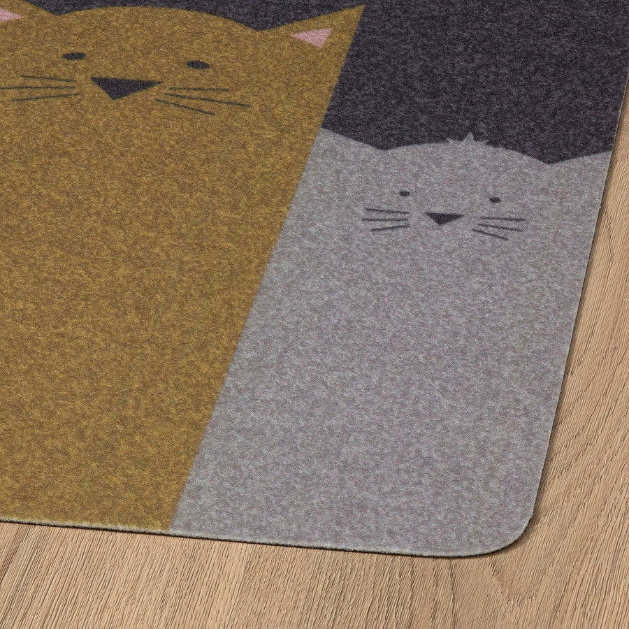 TURISTVÄG door mat, indoor, cat pattern, 40x60 cm