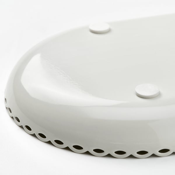 TURTURDUVA candle base, off-white, 45x17 cm