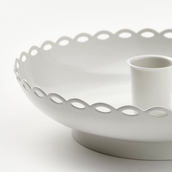 TURTURDUVA candlestick, off-white, 4 cm
