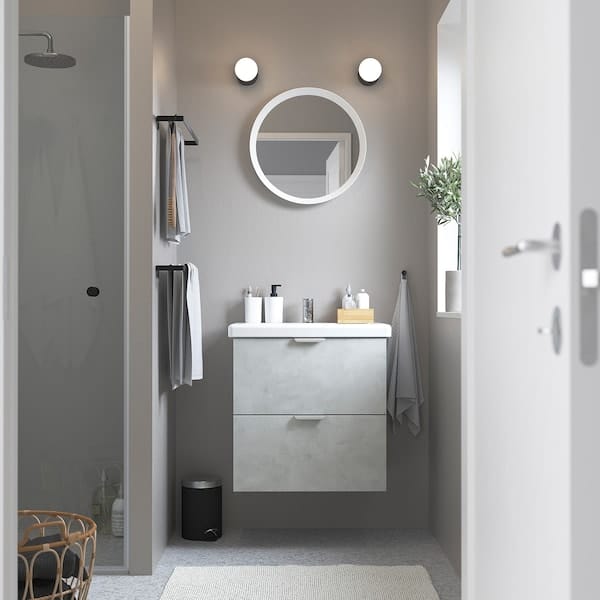 Ikea TVÄLLEN - 1-tub washbasin, 64x43x5 cm