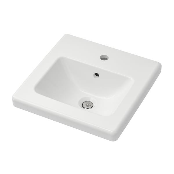 TVÄLLEN - 1-tub washbasin, 44x43x5 cm