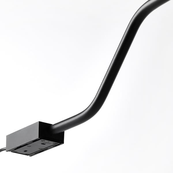 TVÄRDRAG cabinet lighting, black/dimmable, 36x7 cm