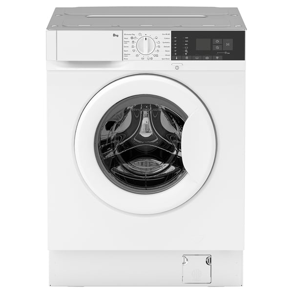 TVÄTTAD integrated washing machine, white, 59.6x81.9x54.0 cm