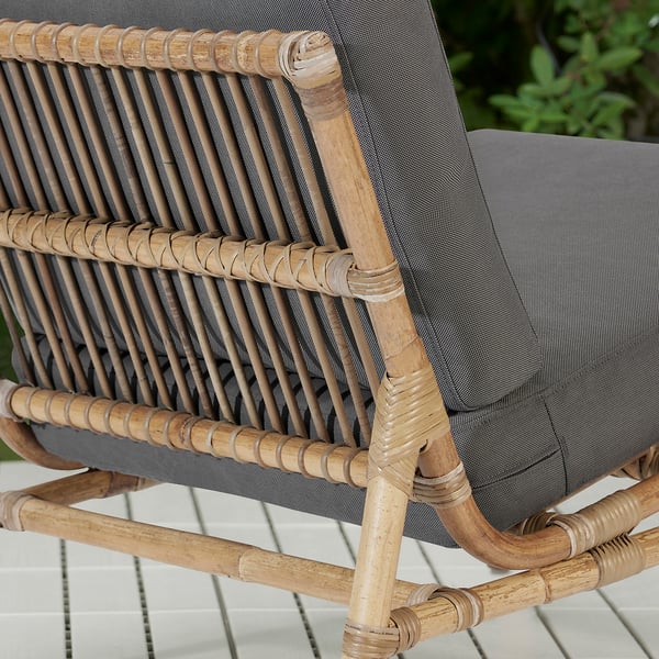 TVARÖ / FRÖSÖN seat sec for modular sofa, outdoor, dark grey, 65 cm