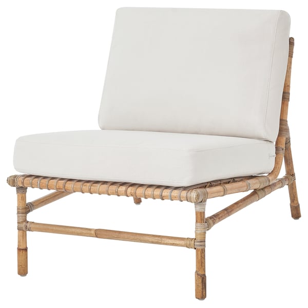 TVARÖ - Sectional sofa seat, outdoor, brown/Frösön/Duvholmen beige
