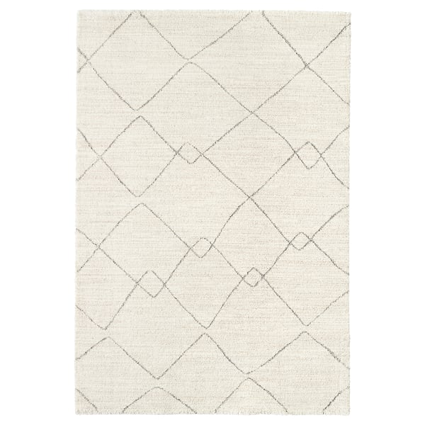 TVERSTED rug, low pile, beige, 170x240 cm