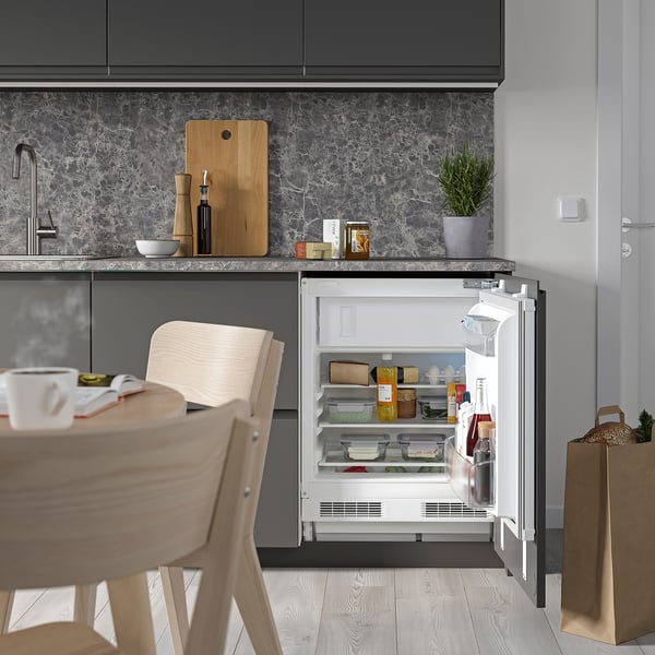 TYLLSNÄS under counter fridge w frzr com, IKEA 500 integrated, 92/15 l