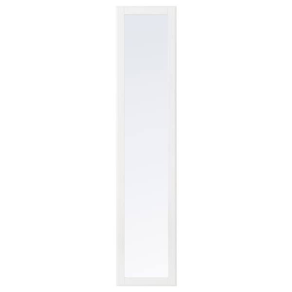 TYSSEDAL mirror door, white, 50x229 cm