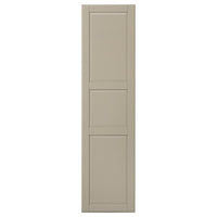 TYSSEDAL door with hinges, grey-beige, 50x195 cm