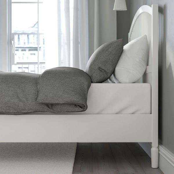 Ikea TYSSEDAL Bed frame - white/Lönset 160x200 cm , 160x200 cm