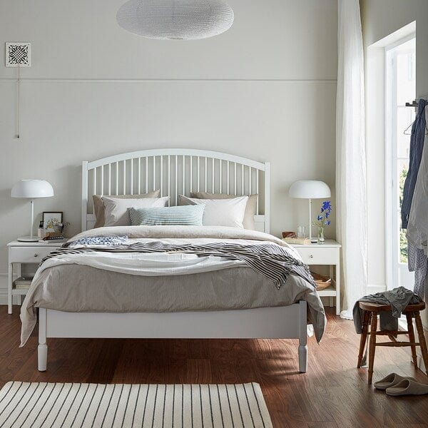 Ikea TYSSEDAL - Bed frame, white, 140x200 cm