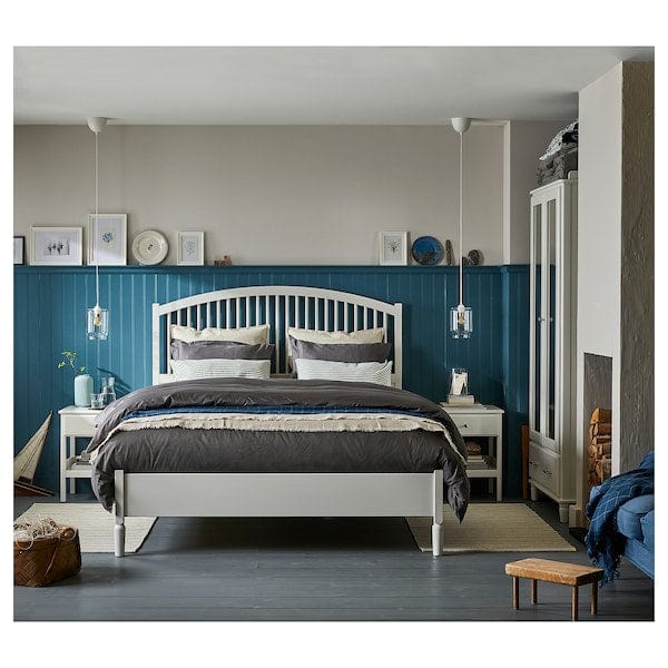 Ikea TYSSEDAL - Bed frame, white, 160x200 cm