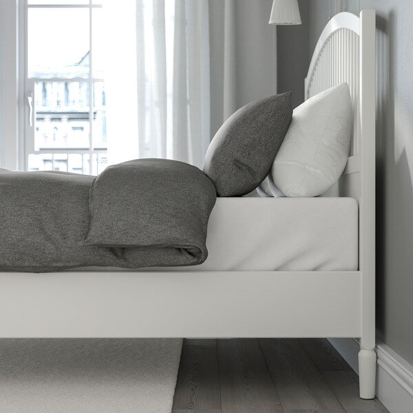 TYSSEDAL - Bed frame, white, 140x200 cm