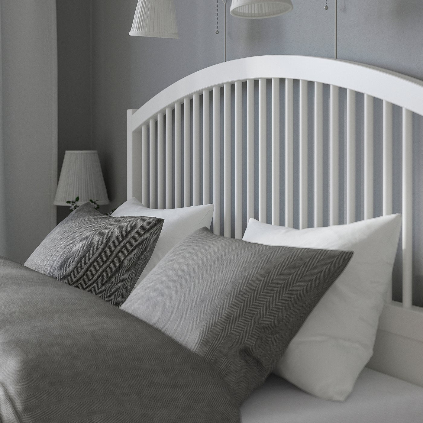TYSSEDAL bed frame, white, 160x200 cm