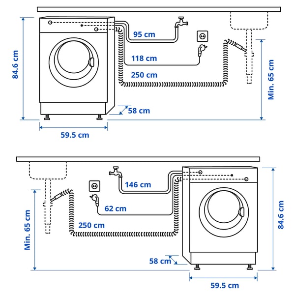 UDDARP washer dryer, IKEA 500, 8/5 kg