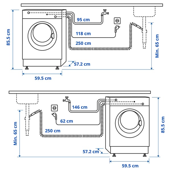 UDDARP - Washing Machine, 300, 7 kg