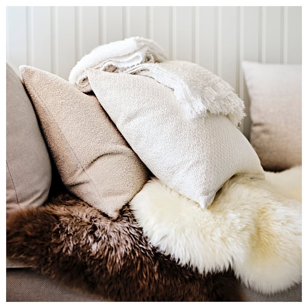 ULLERSLEV sheepskin, off-white, 85 cm