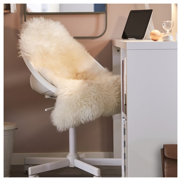ULLERSLEV sheepskin, off-white, 85 cm