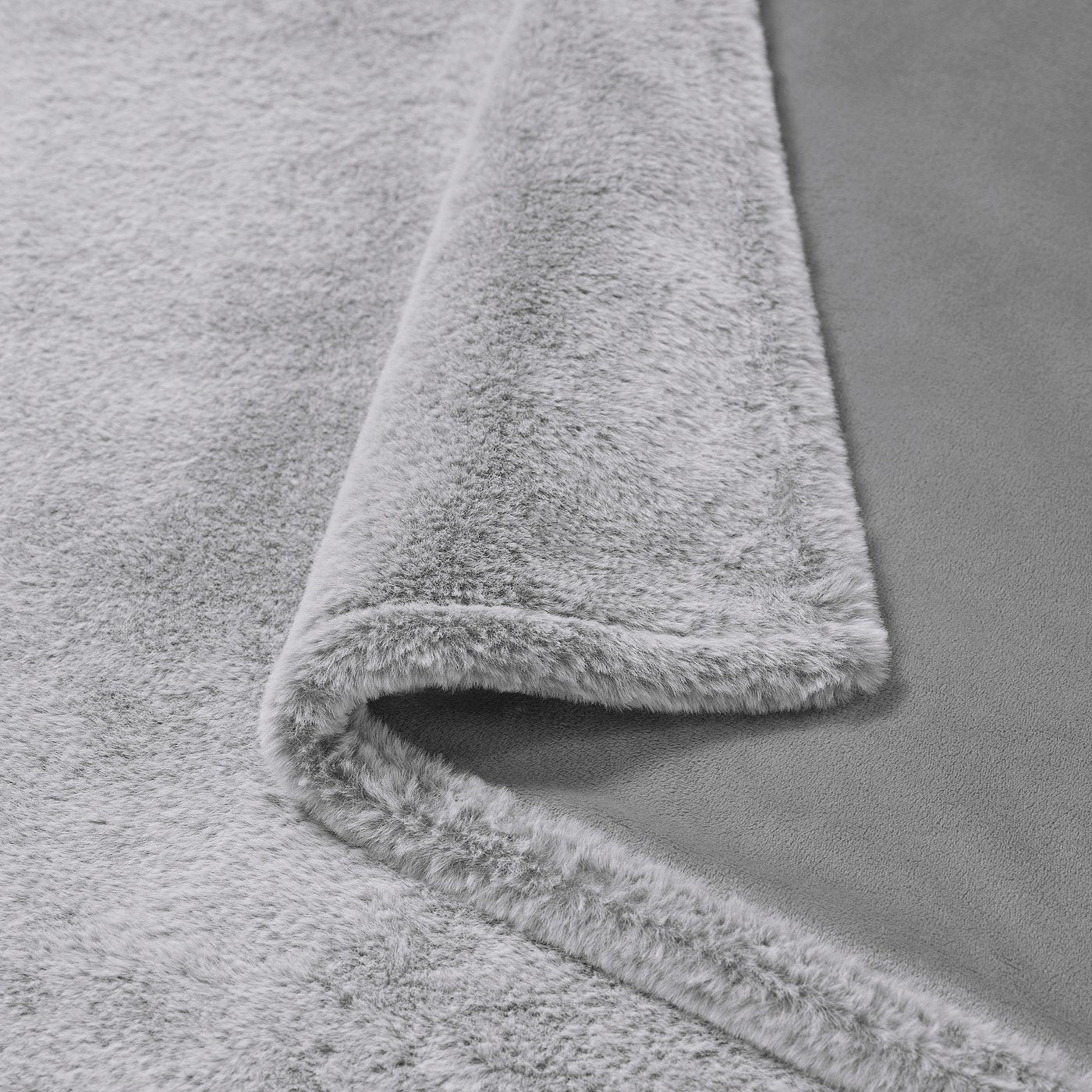ULLGRIMMIA throw, grey, 130x170 cm