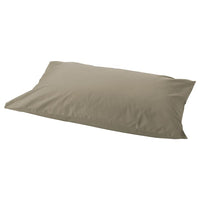 ULLVIDE pillowcase, grey-beige, 50x80 cm
