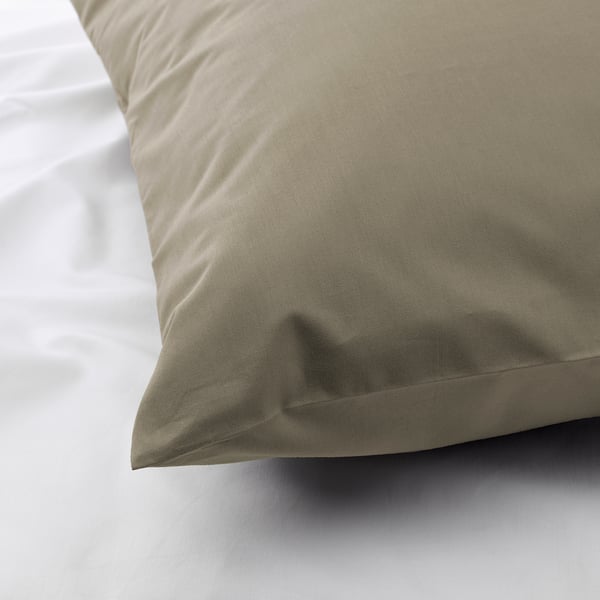 ULLVIDE pillowcase, grey-beige, 50x80 cm