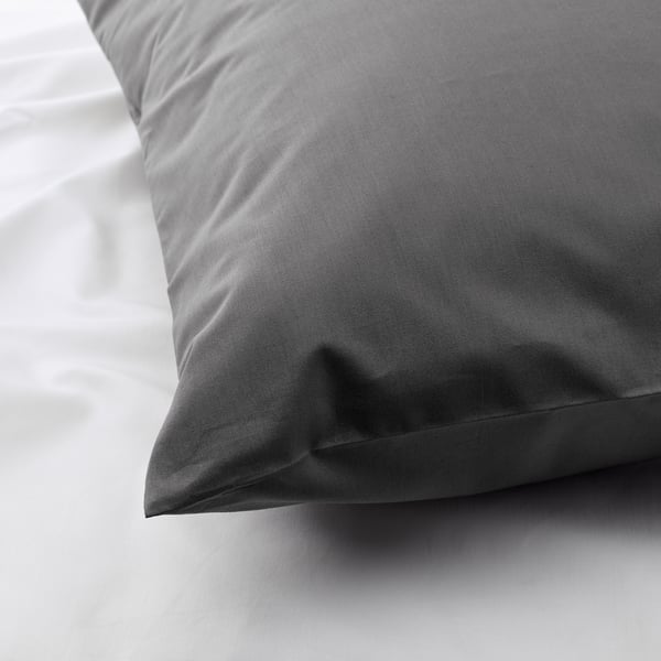 ULLVIDE pillowcase, grey, 50x80 cm