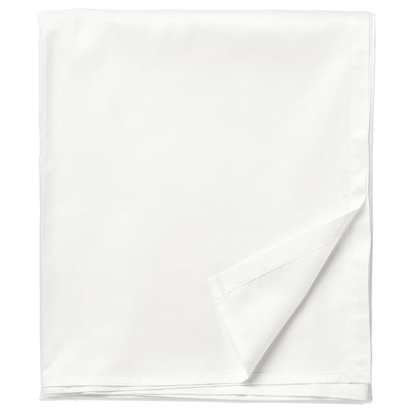 ULLVIDE flat sheet, white, 150x260 cm