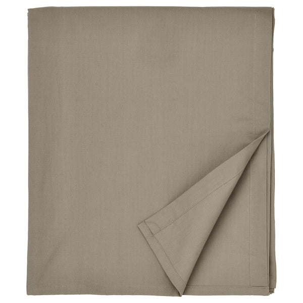 ULLVIDE - Sheet, gray-beige,150x260 cm