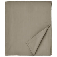 ULLVIDE flat sheet, grey-beige, 150x260 cm