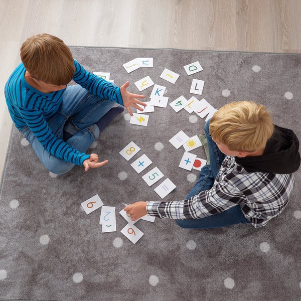 UNDERHÅLLA cards w letters, numbers, signs