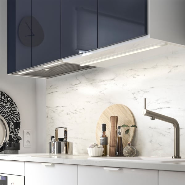 UNDERVERK built-in extractor hood, stainless steel, 60 cm