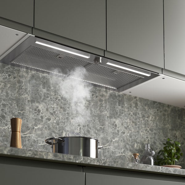 UNDERVERK Recessed suction hood - stainless steel 80 cm , 80 cm