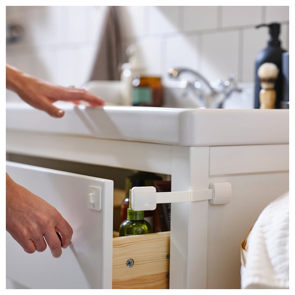 UNDVIKA multi latch, white, 2 pack