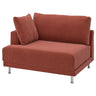 UPPÅKRA cover for 1.5-seat module, left, Samsala brown-red