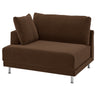 UPPÅKRA cover for 1.5-seat module, left, Samsala dark brown