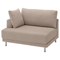 UPPÅKRA cover for 1.5-seat module, left, Samsala grey-beige