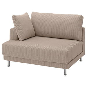 UPPÅKRA cover for 1.5-seat module, left, Samsala grey-beige