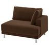 UPPÅKRA cover for 1.5-seat module, right, Samsala dark brown