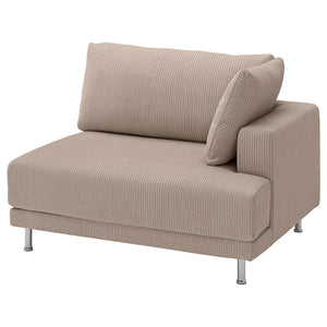UPPÅKRA cover for 1.5-seat module, right, Samsala grey-beige