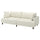 UPPÅKRA 3-seat modular sofa, Axvall off-white, 254x95x107 cm