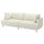 UPPÅKRA 3-seat modular sofa, Axvall off-white, 254x95x107 cm