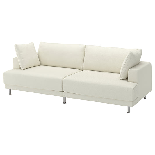 UPPÅKRA 3-seat modular sofa, Axvall off-white, 254x95x107 cm