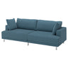 UPPÅKRA 3-seat modular sofa, Axvall dark grey-blue, 254x95x107 cm