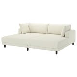 UPPÅKRA 3-seat modular sofa, with chaise longues/Axvall off-white, 254x95x180 cm