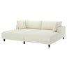 UPPÅKRA 3-seat modular sofa, with chaise longues/Axvall off-white, 254x95x180 cm