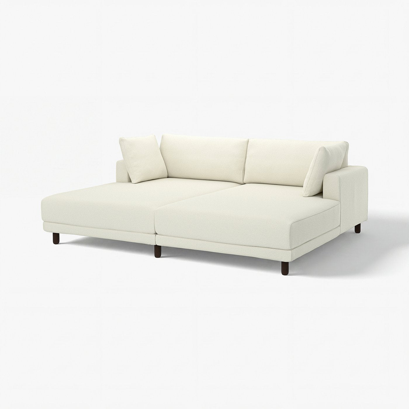 UPPÅKRA 3-seat modular sofa, with chaise longues/Axvall off-white, 254x95x180 cm