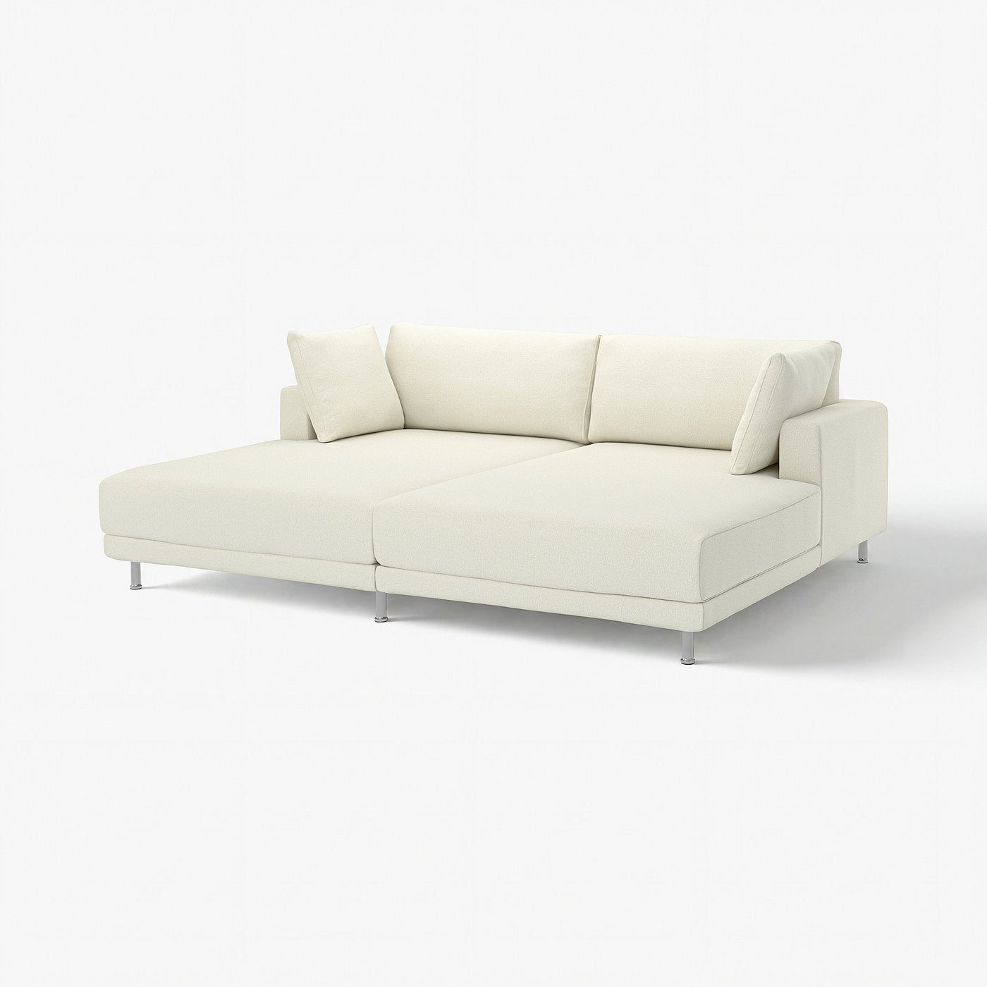 UPPÅKRA 3-seat modular sofa, with chaise longues/Axvall off-white, 254x95x180 cm
